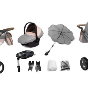 Alternativ vy av Pinky Pram Pushchair 2 in 1 – BabyActive Mommy Travel System