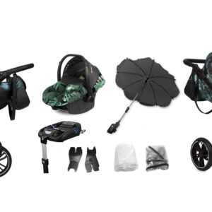 Autre point de vue sur Jungle Pattern Pram Pushchair 2 in 1 – BabyActive Mommy Travel System
