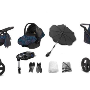 Autre point de vue sur Night Paradise Pattern Pram Pushchair 2 in 1 – BabyActive Mommy Travel System