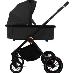 Visione alternativa di Black 3 in 1 Pushchair – BabyLux Castor Travel System
