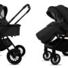 Black 3 in 1 Pushchair – BabyLux Castor Travel System
