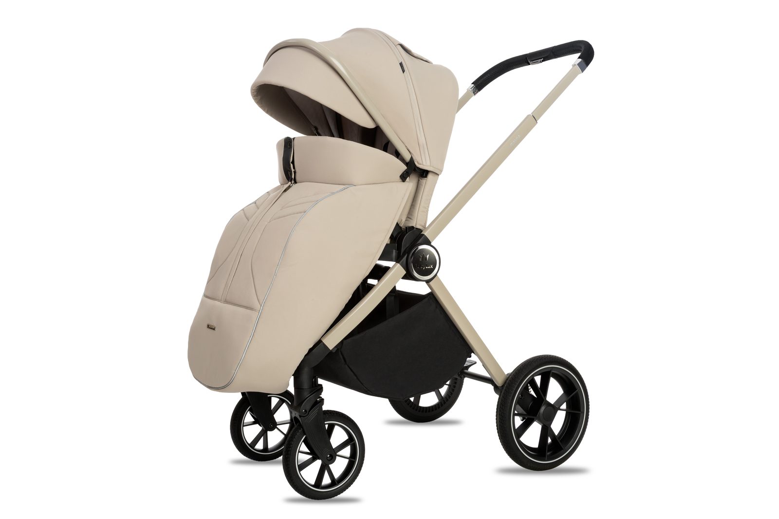 Beige 3 in 1 Pushchair – BabyLux Gavia Travel System - obrazek 6