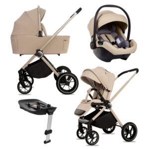 Beige 3 in 1 Pushchair – BabyLux Gavia Travel System