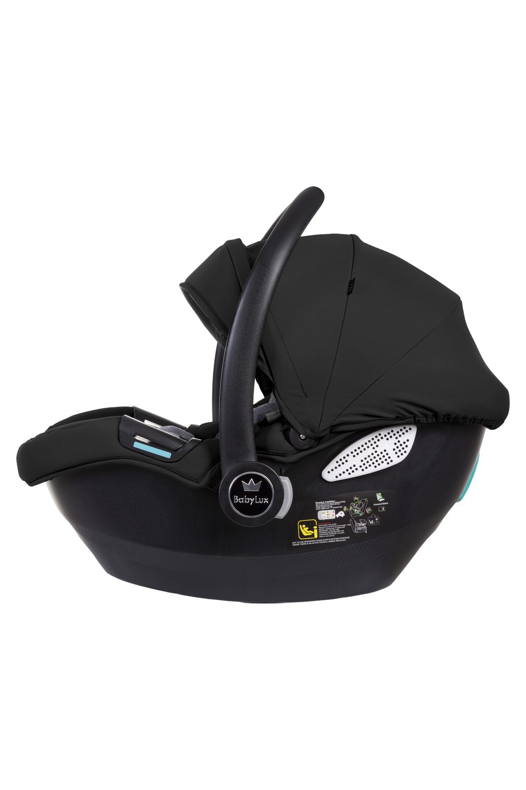 Black 3 in 1 Pushchair – BabyLux Gavia Travel System - obrazek 3