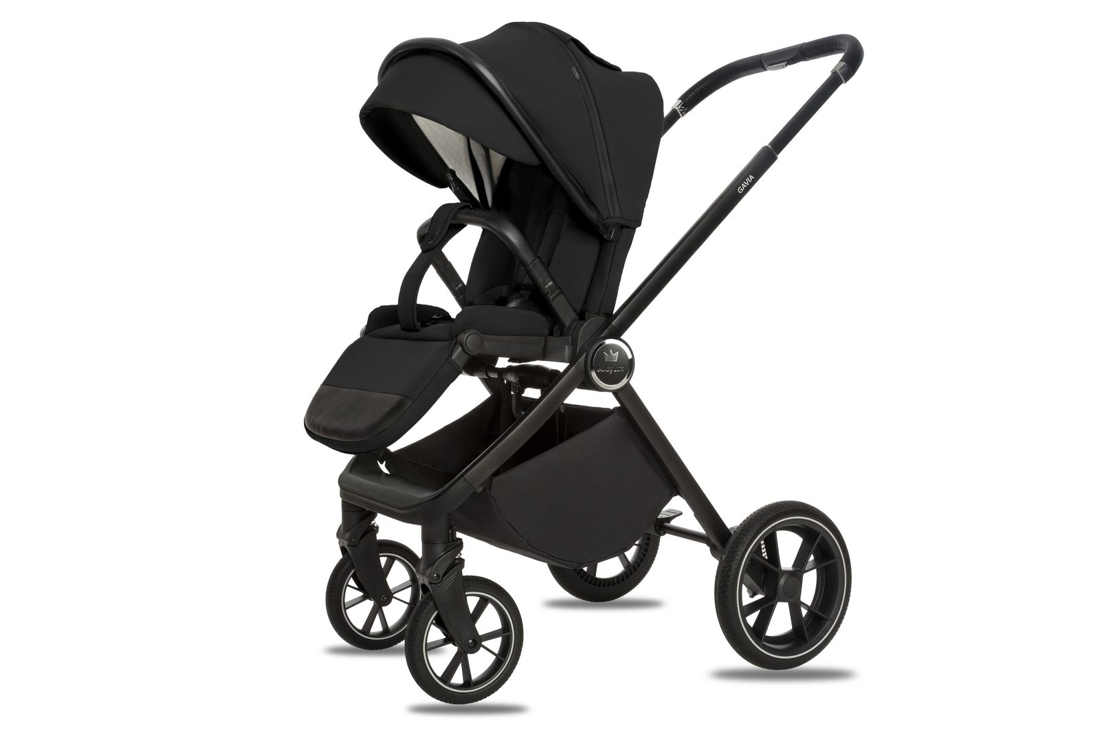 Black 3 in 1 Pushchair – BabyLux Gavia Travel System - obrazek 5