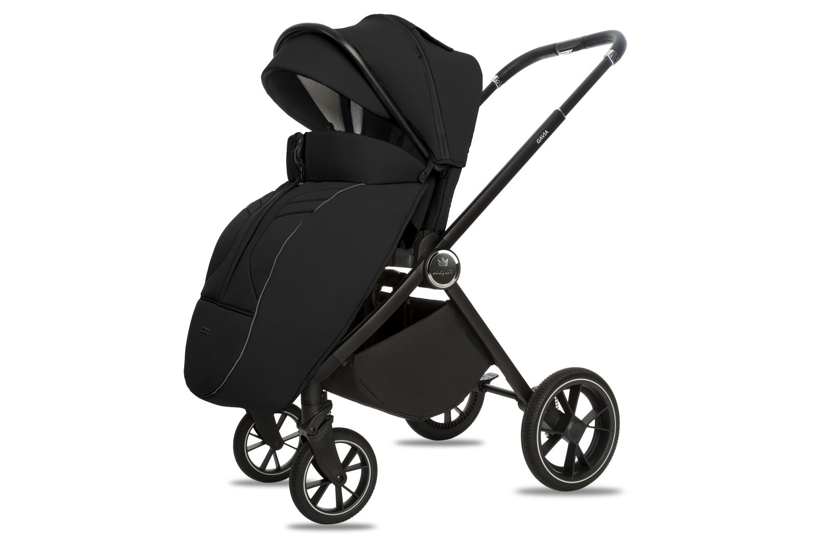 Black 3 in 1 Pushchair – BabyLux Gavia Travel System - obrazek 6