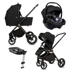 Black 3 in 1 Pushchair – BabyLux Gavia Travel System