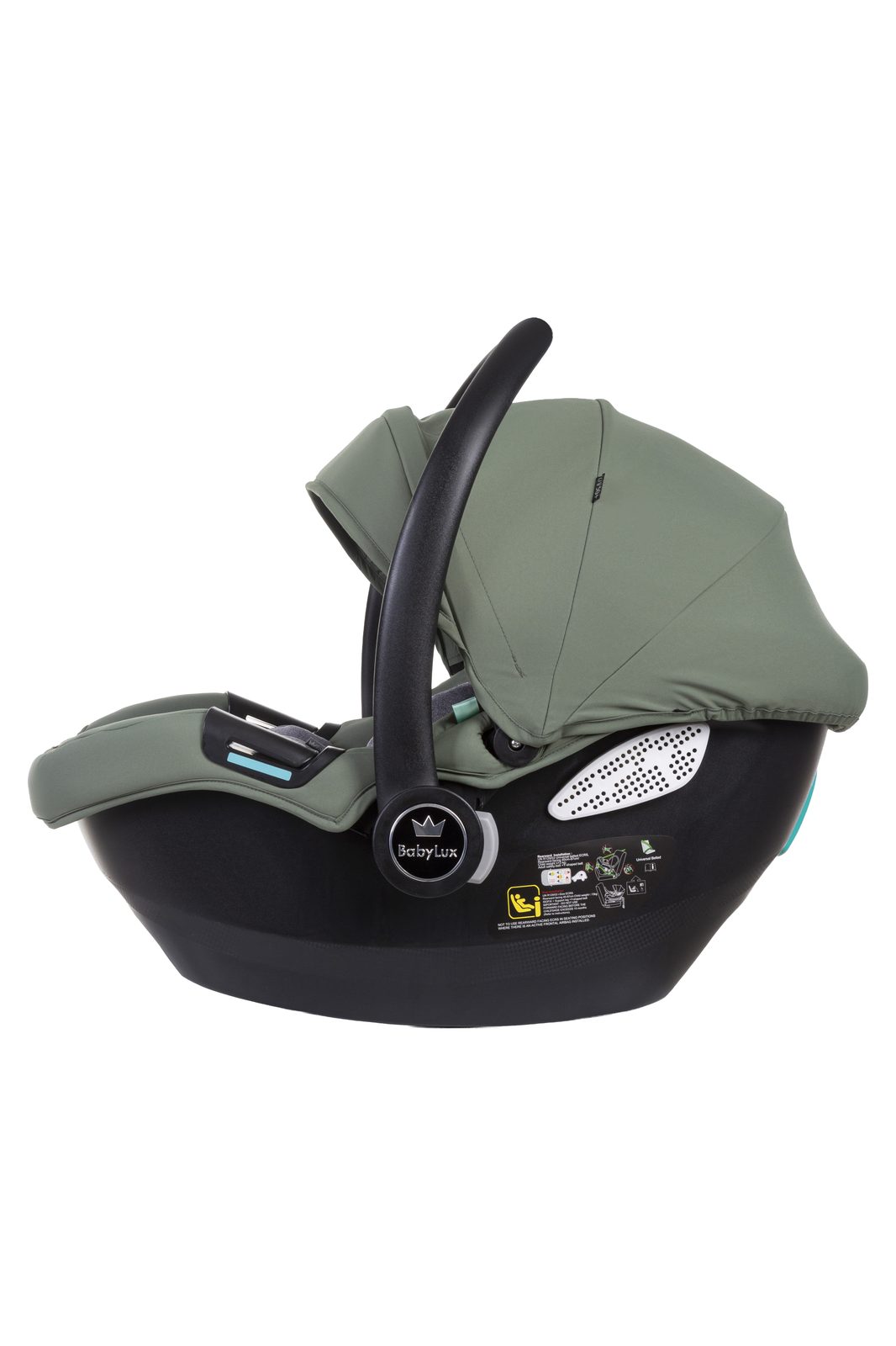 Green 3 in 1 Pushchair – BabyLux Gavia Travel System - obrazek 3