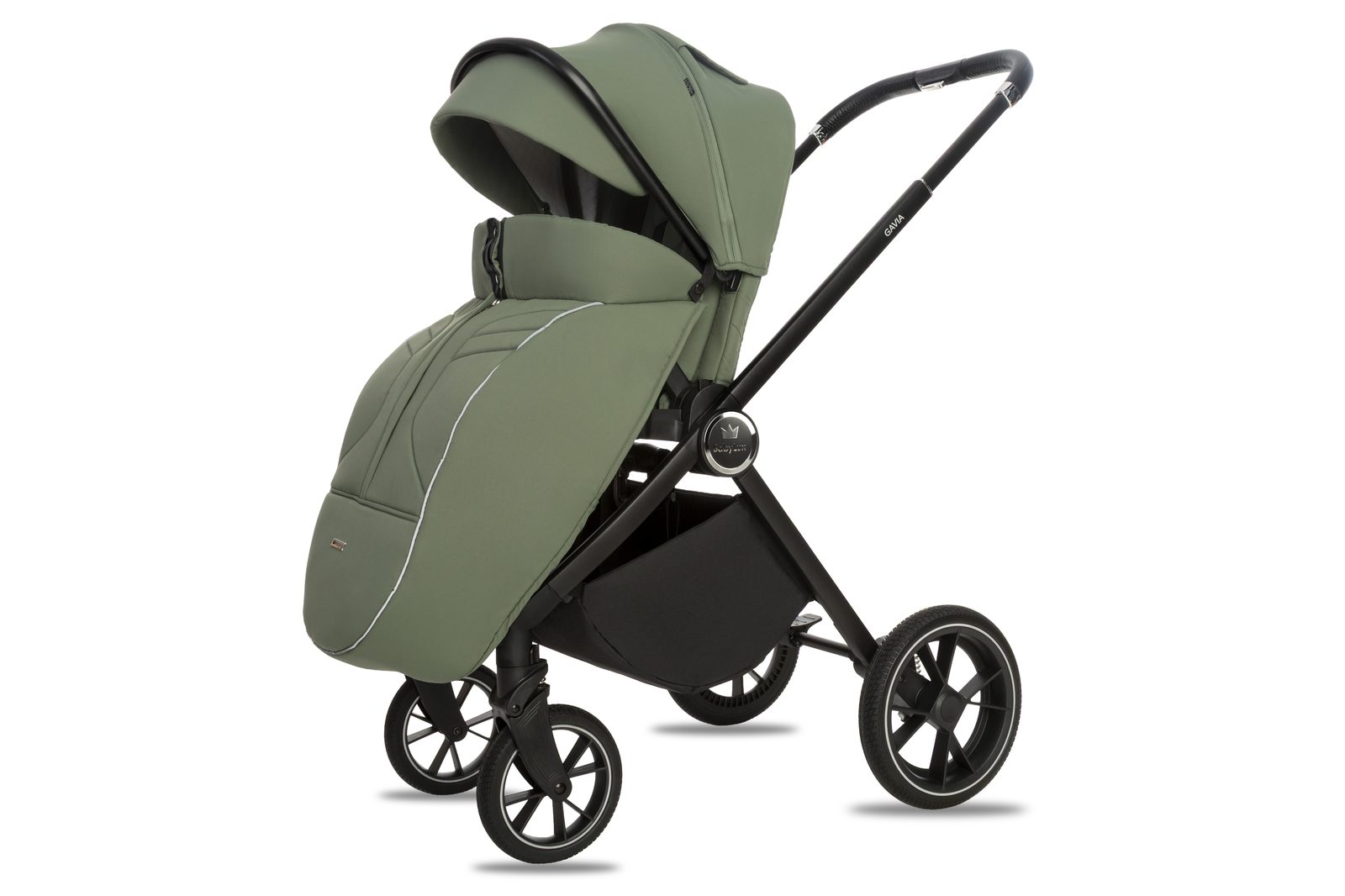 Green 3 in 1 Pushchair – BabyLux Gavia Travel System - obrazek 6