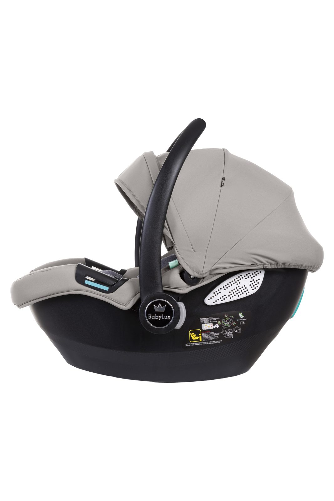 Grey 3 in 1 Pushchair – BabyLux Gavia Travel System - imagine 3