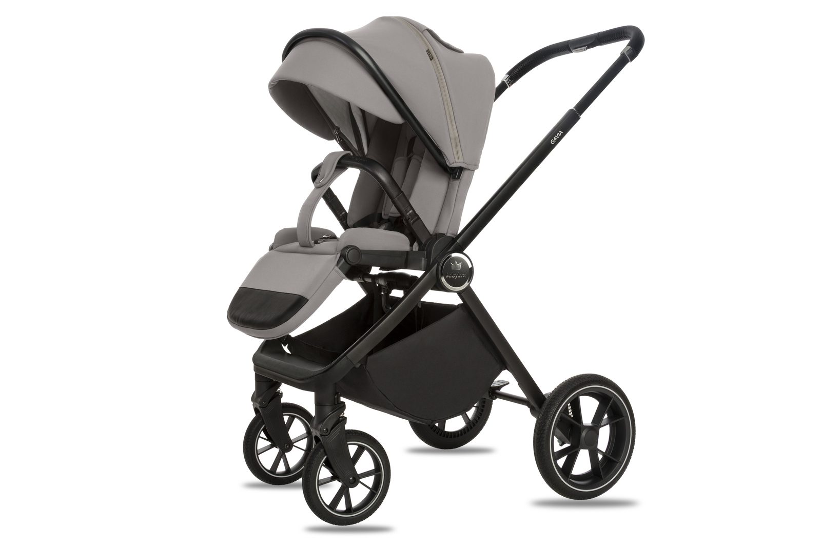 Grey 3 in 1 Pushchair – BabyLux Gavia Travel System - imagine 5