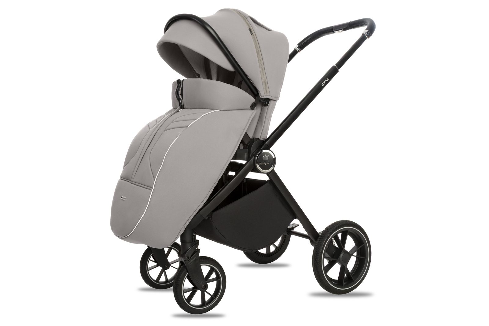 Grey 3 in 1 Pushchair – BabyLux Gavia Travel System - imagine 6