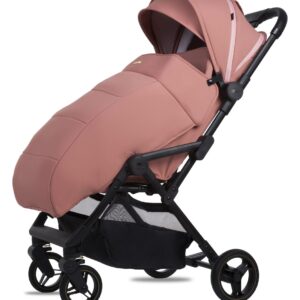 Autre point de vue sur Salmon Pink 2 in 1 Pushchair – BabyLux Giau Travel System