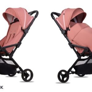 Salmon Pink 2 in 1 Pushchair – BabyLux Giau Travel System
