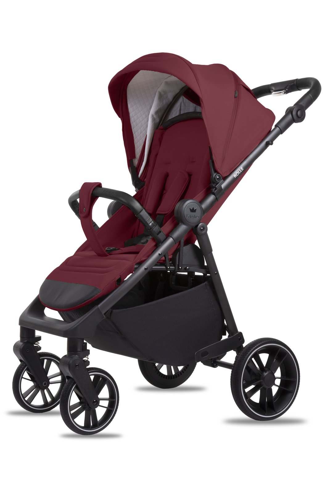 Burgundy 2 in 1 Pushchair – BabyLux Rolle Travel System