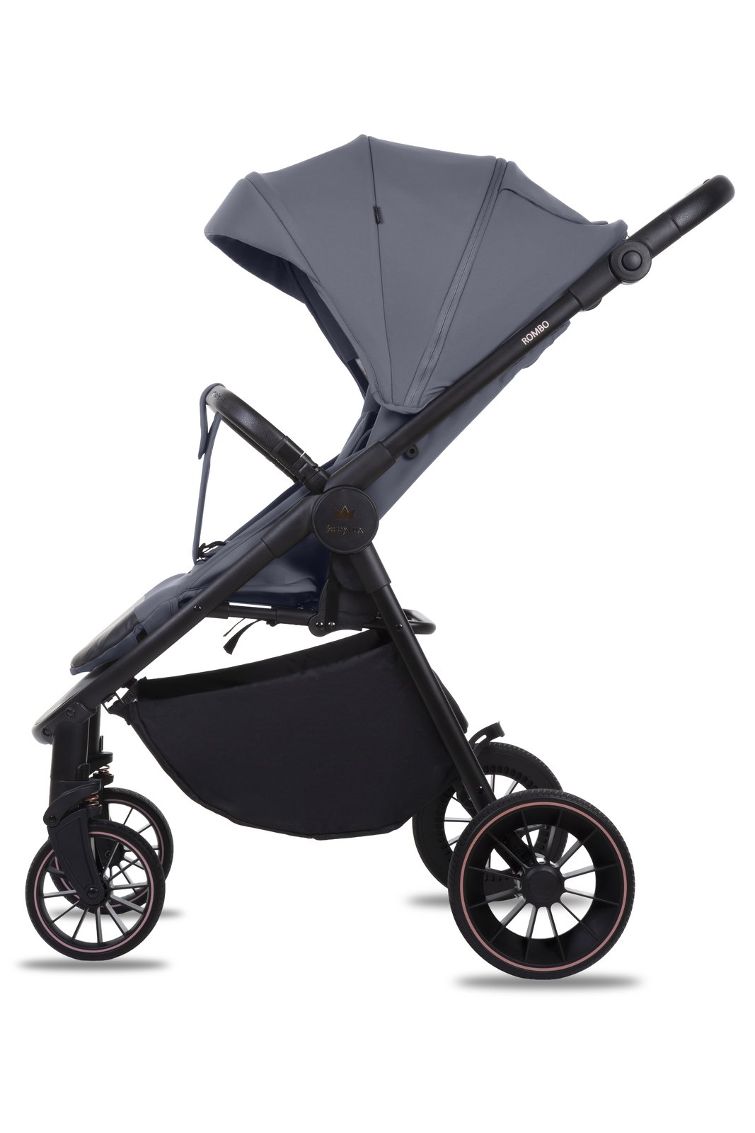 Grey 2 in 1 Pushchair – BabyLux Rombo Travel System - immagine 3
