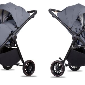 Grey 2 in 1 Pushchair – BabyLux Rombo Travel System
