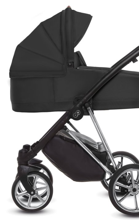 Black Pram Pushchair 4 in 1 – BabyActive Musse Ultra Travel System with Car Seat & Isofix Base - Image 3
