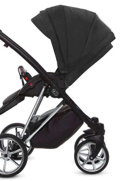 Black Pram Pushchair 4 in 1 – BabyActive Musse Ultra Travel System with Car Seat & Isofix Base - Image 5