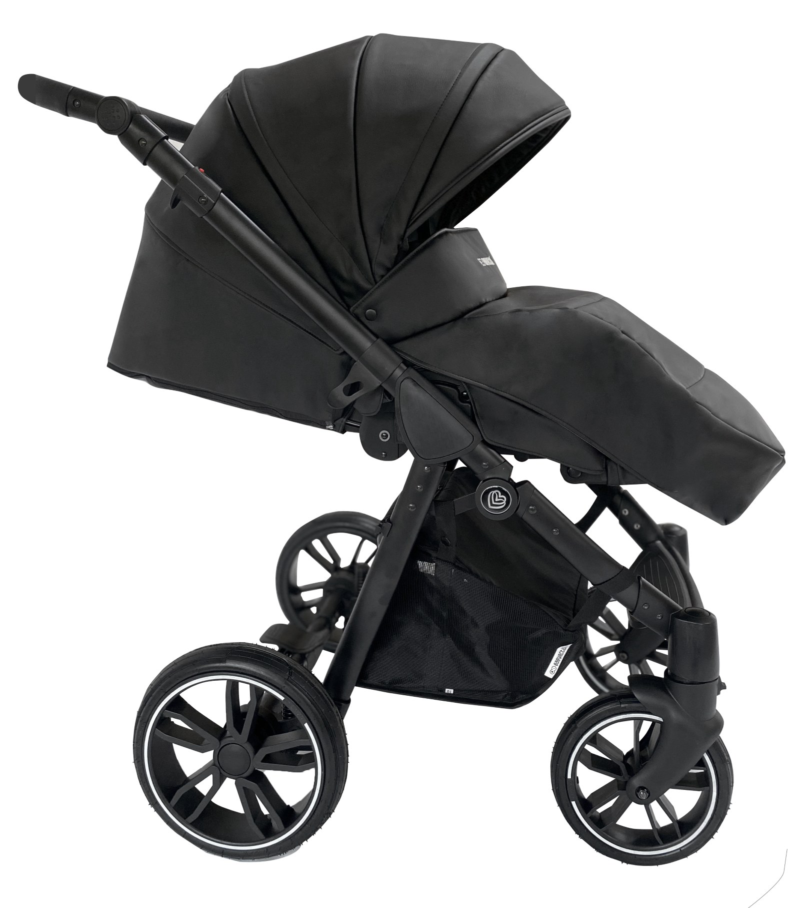 Black Pram Pushchair 3 in 1 – BabyActive Giulia Travel System with Car Seat - Image 8