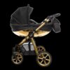 Guldfärgad barnvagn 2 i 1 – BabyActive Mommy Glossy Black Travel System