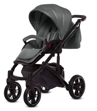 Grey Pram Pushchair 3 in 1 – BabyActive Giulia Travel System with Car Seat - Image 4