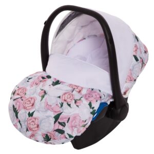 Autre point de vue sur Peony Pattern Pram Pushchair 2 in 1 – BabyActive Mommy Travel System