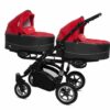 Wózek spacerowy Rosso Red Twin – BabyActive Twinni Travel System, komplet