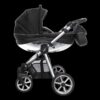 Silver Trim Barnvagn 2 i 1 – BabyActive Mommy Glossy Black Resesystem