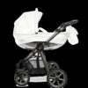 Wózek spacerowy 2 w 1 Space Grey Trim – system podróżny BabyActive Mommy Glossy White