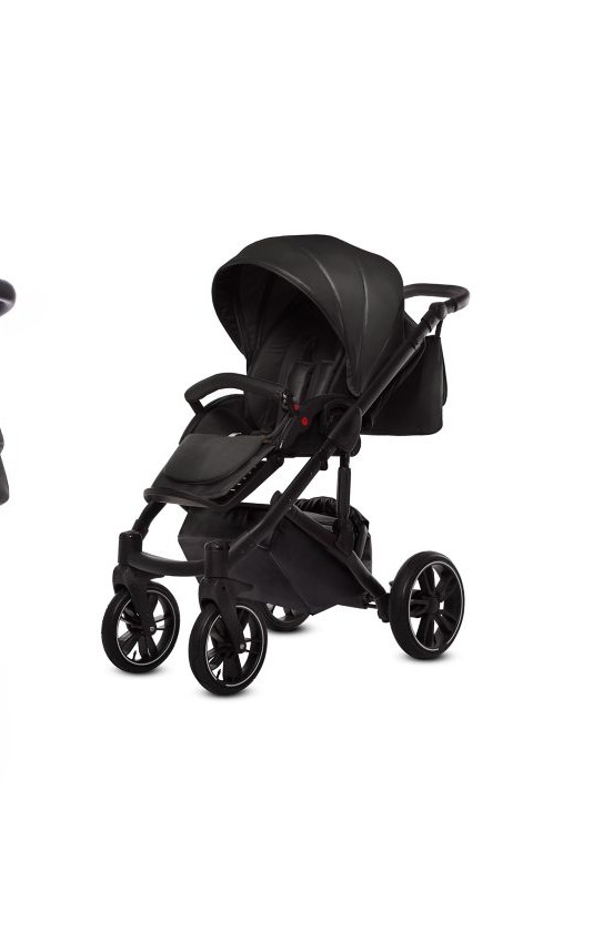 Black Pram Pushchair 3 in 1 – BabyActive Giulia Travel System with Car Seat - Image 2