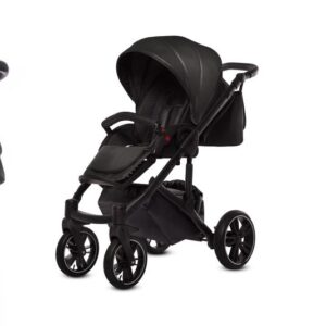 Εναλλακτική άποψη του Black Pram Pushchair 4 in 1 – BabyActive Giulia Travel System with Car Seat & Isofix Base