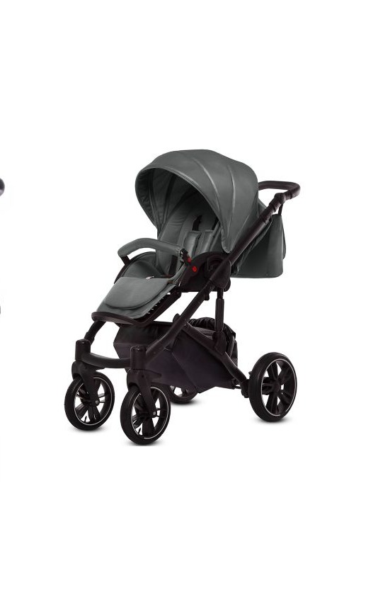Grey Pram Pushchair 3 in 1 – BabyActive Giulia Travel System with Car Seat - Image 2