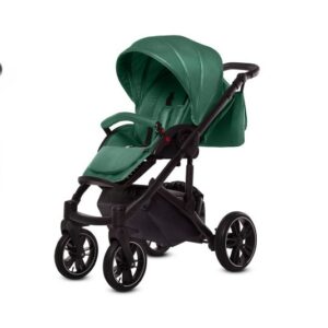 Visione alternativa di Forest Green Pram Pushchair 4 in 1 – BabyActive Giulia Travel System with Car Seat & Isofix Base