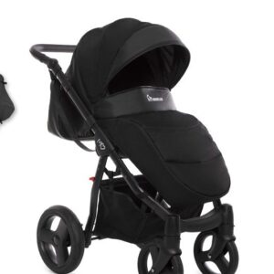 Visione alternativa di Black Magic Pram Pushchair 3 in 1 – BabyActive Mommy Travel System with Car Seat