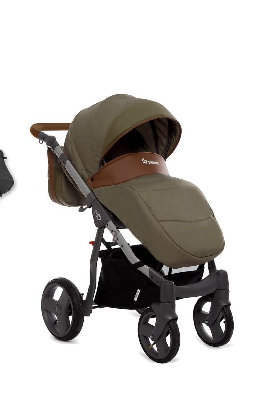 Khaki Star Green Pram Pushchair 4 in 1 – BabyActive Mommy Travel System with Car Seat & Isofix Base - 2 kép