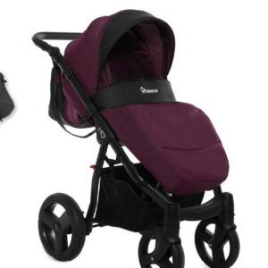 Visione alternativa di Plum Purple Pram Pushchair 3 in 1 – BabyActive Mommy Travel System with Car Seat