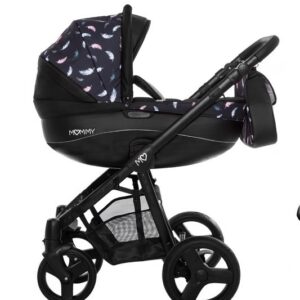 Air Pattern Pram Pushchair 4 in 1 – BabyActive Mommy Travel System with Car Seat & Isofix Base