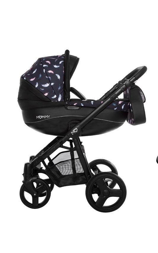 Air Pattern Pram Pushchair 4 in 1 – BabyActive Mommy Travel System with Car Seat & Isofix Base