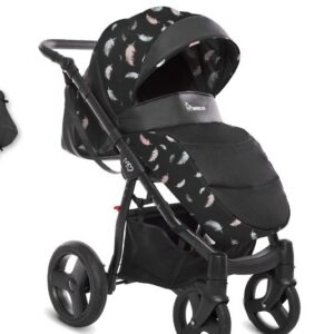 Alternative view of Air Pattern Pram Pushchair 4 in 1 – BabyActive Mommy Travel System with Car Seat & Isofix Base