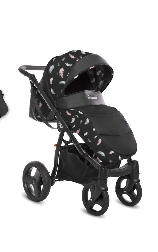 Air Pattern Pram Pushchair 4 in 1 – BabyActive Mommy Travel System with Car Seat & Isofix Base - obrazek 2
