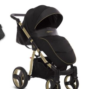 Alternative view of Gold Magic Pram Pushchair 4 in 1 – BabyActive Mommy Travel System with Car Seat & Isofix Base