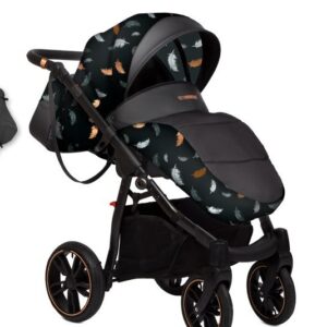 Visione alternativa di Special Rose Gold Air Pram Pushchair 3 in 1 – BabyActive Mommy Travel System with Car Seat