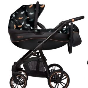 Special Rose Gold Air Pram Pushchair 4 in 1 – BabyActive Mommy Travel System with Car Seat & Isofix Base