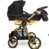 Kočárek Gold Trim 3 v 1 – BabyActive Mommy Glossy Black Travel System s autosedačkou