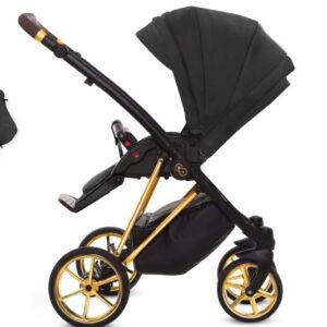 Visione alternativa di Black Pram Pushchair 3 in 1 – BabyActive Musse Ultra Travel System with Car Seat