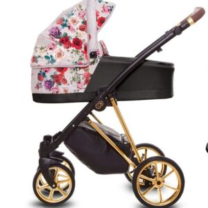 Poussette 3 en 1 à motif rose clair et foncé – Système de voyage BabyActive Musse Rose avec siège auto
