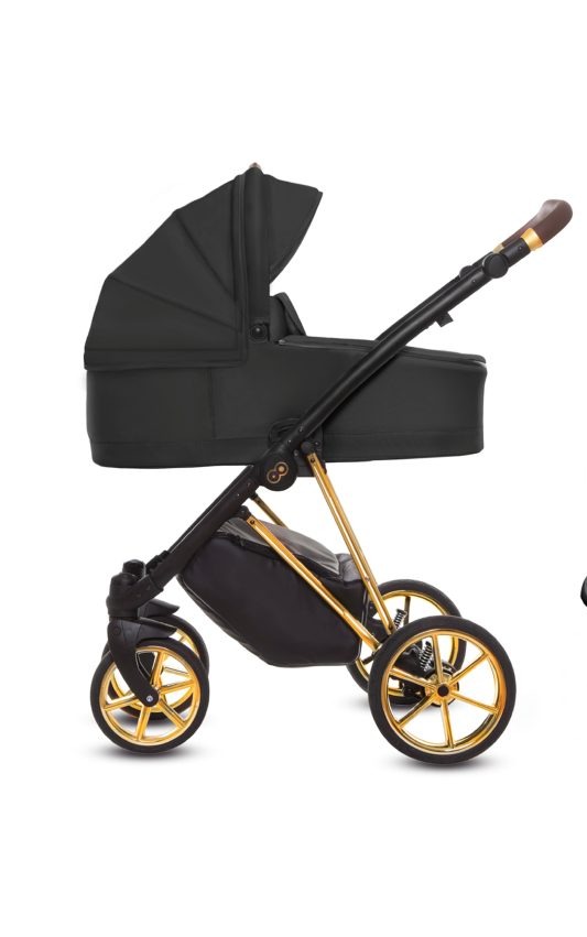 Black Pram Pushchair 4 in 1 – BabyActive Musse Ultra Travel System with Car Seat & Isofix Base