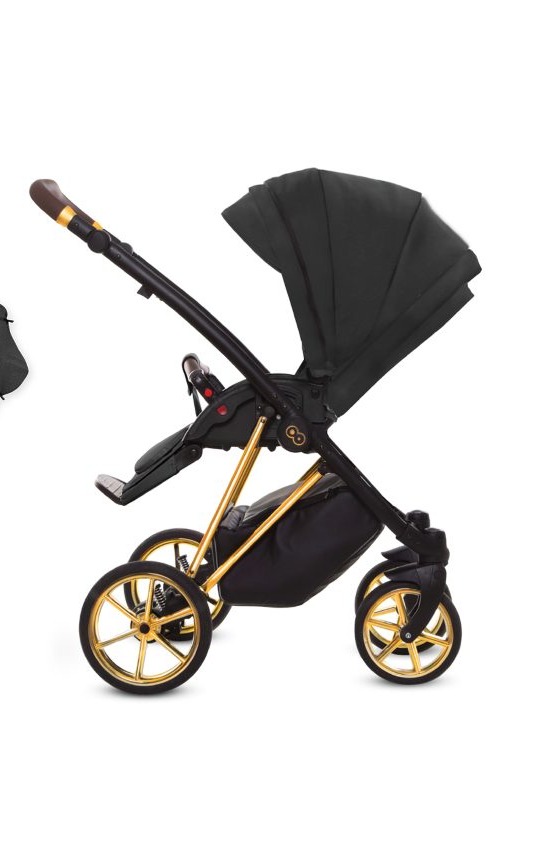 Black Pram Pushchair 4 in 1 – BabyActive Musse Ultra Travel System with Car Seat & Isofix Base - Image 2