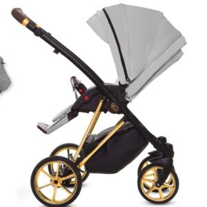 Alternative view of Zen Grey Pram Pushchair 3 in 1 – BabyActive Musse Ultra Travel System with Car Seat